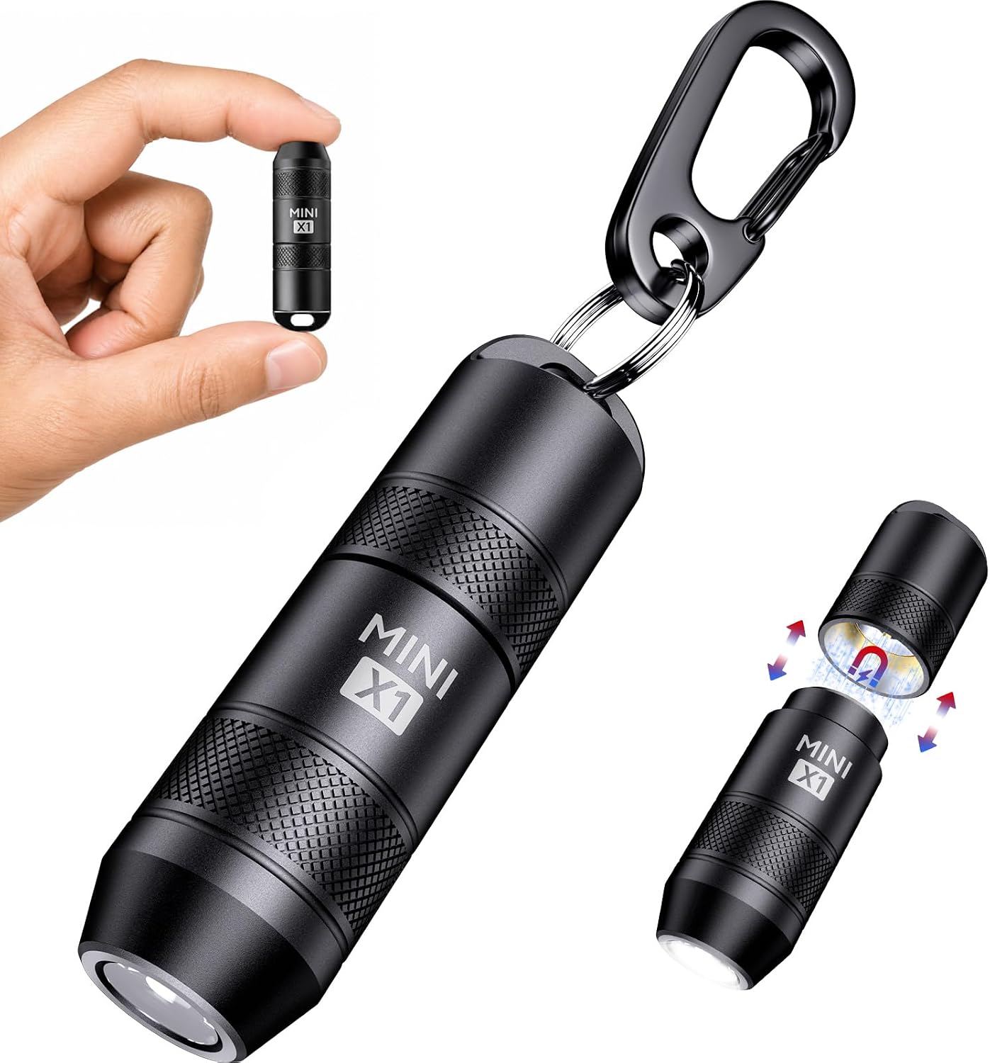 EDC Mini Type-C Rechargeable Keychain Flashlight